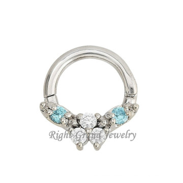 16G CZ puntas Set tabique nariz anillo cuerpo Piercing nariz anillos tribales tabique